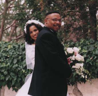 Sharon and Cousin Steve about to enter the chapel