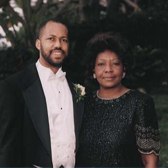 Mark and his mother, Mrs. Betty Fling.